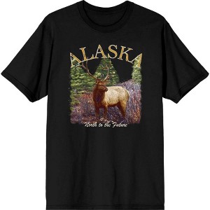 Adventure Society Alaska Crew Neck Short Sleeve Adult T-shirt - 1 of 2