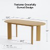 Dovelina 67" Dining Table Modern Wood Kitchen Table Dining Room Table for 6 People - Natural Wood - 4 of 4