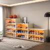 PDTEND 31.1 in. Led Light Shoe Box Three Layers with Glass Doors - 3 of 4