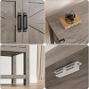 Garvee Rustic Wooden Console Table for Entryway – Versatile Farmhouse Storage Solution with Cabinets and Drawers - 2 of 4