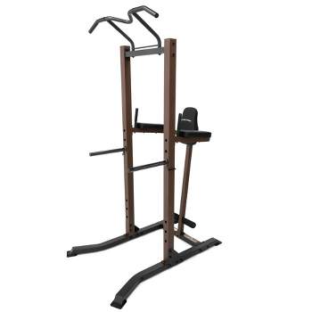 Power Tower Dip Station, Pull Up Bar Station & Multi-Function Gym Equipment  For Home Strength Training Adujustable Height Up to 85.5,Load 350LBS