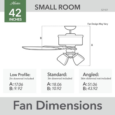 Elegant 42" New Bronze Ceiling Fan with Cherry & Mahogany Blades