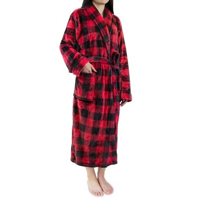 PAVILIA Fleece Robe For Women, Plush Warm Bathrobe, Fluffy Soft Spa Long Lightweight Fuzzy Cozy, Satin Trim