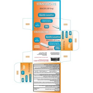 Stratuscare Bisacodyl 10mg Gentle Laxative Suppositories, 12 Count - 1 of 1