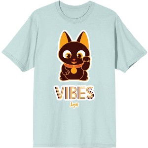 Skydance Animation's Luck movie Bob WIth Vibes Art Men's Blue Glass T-shirt - 1 of 2