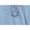 Rerun Island Women's London Long Sleeve Oversized Graphic Cotton Sweatshirt Hoodie - 2 of 3