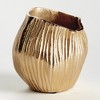Plum & Post Lillian Vase Small - Champagne Gold - Cast Aluminum Decor - 3 of 4