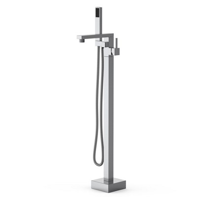 Whizmax Freestanding Bathtub Faucet, Floor Mount Tub Filler,Standing Tub Faucet Handheld Shower and Swivel Mixer Spout