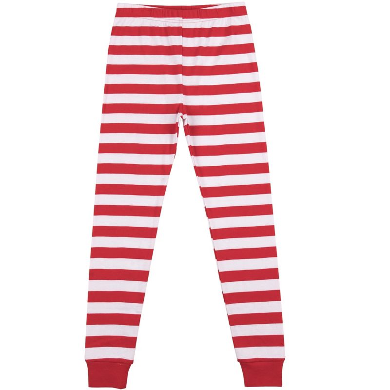 Where's Waldo Character Head Boy's Short Sleeve Shirt & Red & White Striped Sleep Pajama Pants Set, 4 of 5
