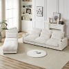 KTMBDW 126" Sectional Couches for Living Room, L Shaped Couch, 4-Seat Sofa Set with Corduroy Fabric for Home Furniture - 4 of 4