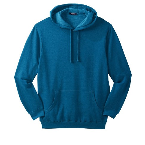 KingSize Men's Big & Tall Fleece Pullover Hoodie - Tall - 7XL, Heather  Midnight Teal Green