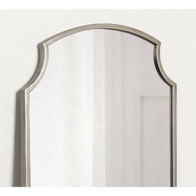Carlow Antique Silver Scalloped Vanity Wall Mirror