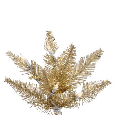 3' Champagne Fir Artificial Christmas Tree with Warm White LED Lights