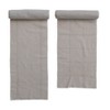 Storied Home Woven Torn Cotton Blend Fabric Roll, Natural and Green, Set of 2 - 4 of 4