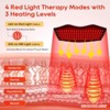 Morfone 660nm & 850nm red light therapy belt, used for body heating, vibration massage, and relief of muscle pain in the waist, shoulders, back, etc. - 3 of 4