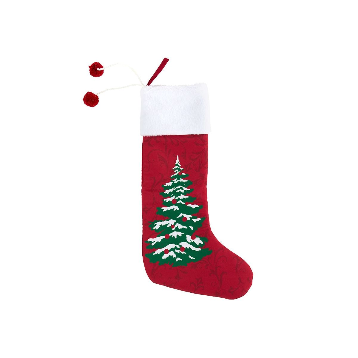 The Lakeside Collection Classic Holiday Christmas Tree Stocking -