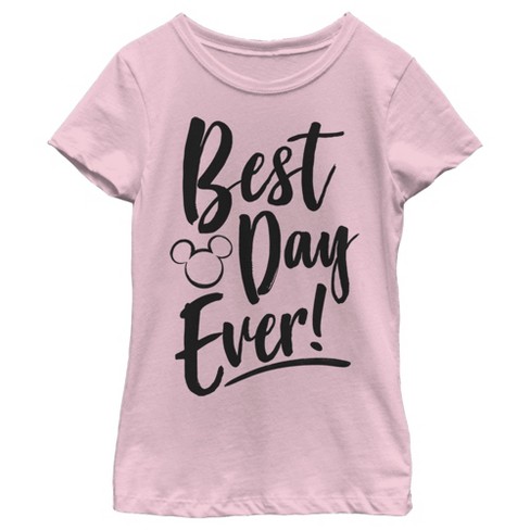 Girl's Disney Mickey Mouse Best Day Ever T-shirt : Target