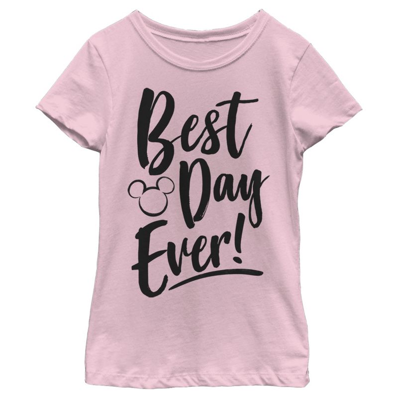 Girl's Disney Mickey Mouse Best Day Ever T-Shirt, 1 of 5