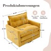 360° Swivel Barrel Chair, Chenille Upholstered Accent Lounge Chair with Thick Cushion and Armrests, Single Sofa for Bedroom or Living Room - Koiai - 4 of 4