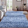 Washable Rug Area Rug Boho Low Pile - Non-Slip Foldable Carpet with Rubber Backing for Living Room & Bedroom - 2 of 4