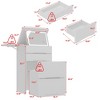 FUFU&GAGA Space-Savvy White Vanity Ensemble: Foldable to Cabinet Equipped with Adjustable Light - 4 of 4
