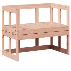 78.9"Patio Sofa Bench Extendable Solid Wood Douglas - 1 of 4