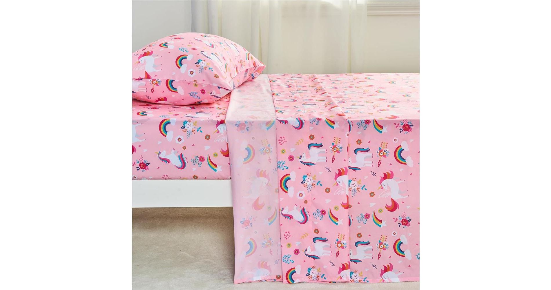 Kids Twin/Full Sheet Set 3/4 Piece Boys Girls Toddler Teens Cozy Bedding Set Soft Microfiber Bed Sheets Deep Pocket Fade/Wrinkle Resistant Breathable