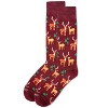 Memoi Men's Oh Deer Bamboo Blend Novelty Crew Socks - 3 of 4
