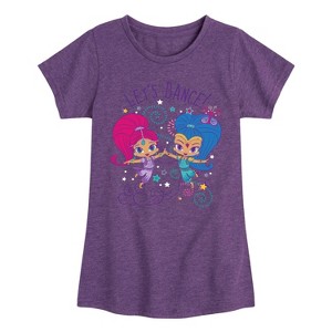 Girls' - Nickelodeon - Shimmer & Shine Sparkle In My Glitter Fitted Short Sleeve Graphic T-Shirt - 1 of 4