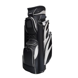 Revelation Golf Commander Deluxe Cart Bag 14-way Top - Black / Silver - 1 of 1