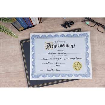 Best Paper Greetings 96 Pack Brown Foiled Blank Certificate Sheets, 2022  Graduation Diploma Award Papers For Printer, 8.5 X 11 In : Target