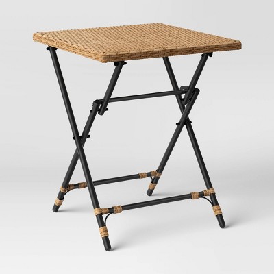 Southport Folding Patio Bistro Table Beige - Threshold™