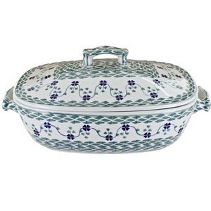 Blue Rose Polish Pottery Z161 Manufaktura Roaster with Lid - 1 of 1