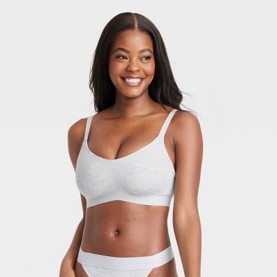 Women's Busty Cotton Triangle Bralette - Target