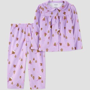Carter's Just One You® Toddler Girls' 2pc Christmas Long Sleeve Pajama Set - 1 of 4