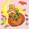 Infant's Care Bears Halloween Tenderheart Cute Pumpkin Bodysuit - 2 of 3
