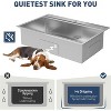 Kitchen Sink,Drop-In Stainless Steel Single Bowl Sink with Accessories, Modern Top Mount Workstation Sink - 3 of 4
