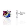 Hello Kitty Rainbow Crystal Stud Earrings - 4 of 4