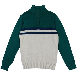 Cozeeme Half Zip Long Sleeve Sweater Little Kid to Big Kid  - 1 of 4