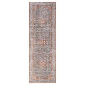 Classic Traditional Medallion Indoor Flatweave Area Rug or Runner by Blue Nile Mills - 1 of 4