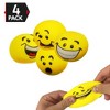 Big Mo's Toys Emoticon Stress Balls - 4 Pack - 2 of 4