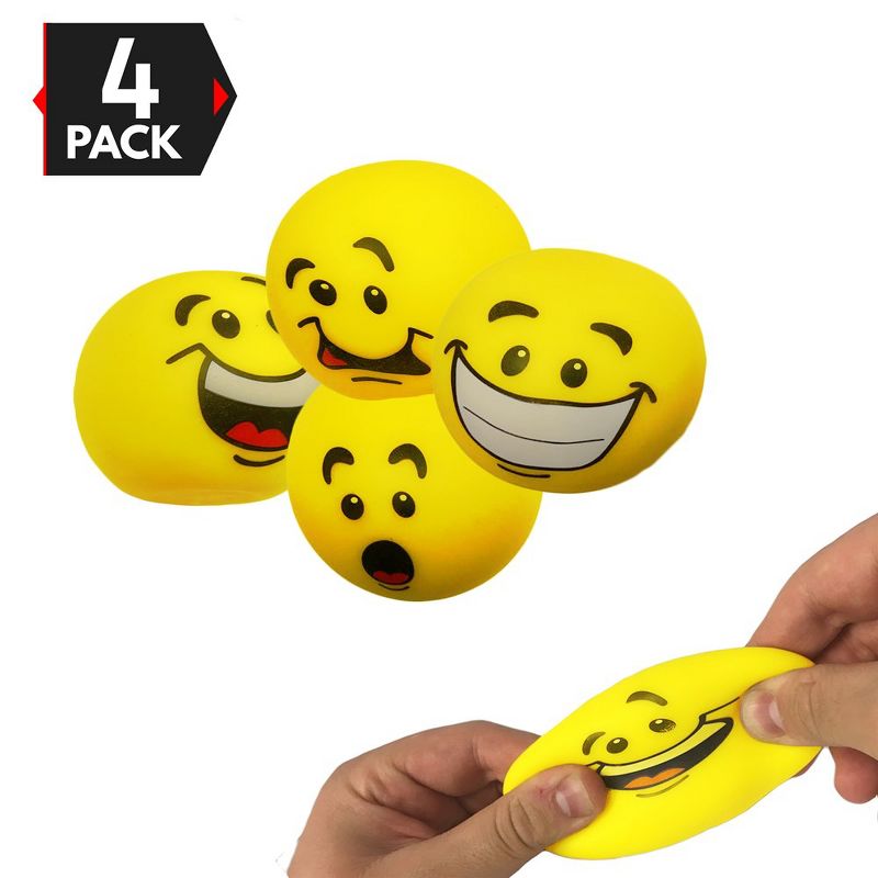 Big Mo's Toys Emoji Stress Balls - 4 Pack, 2 of 5
