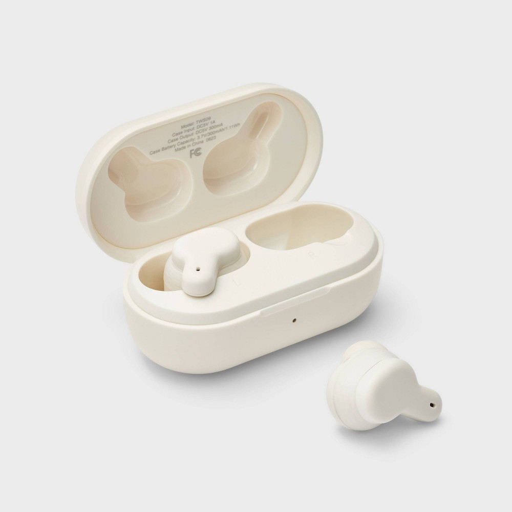 Photos - Headphones Active Noise Canceling True Wireless Bluetooth Earbuds - heyday™ Stone Whi