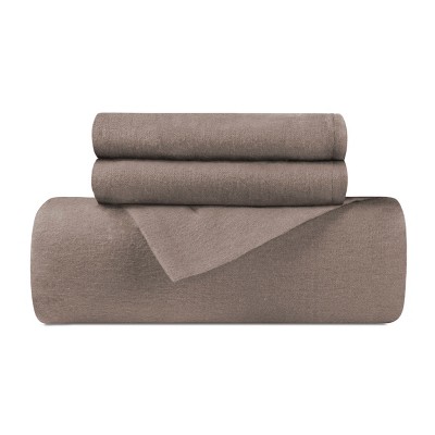 Flannel Cotton Modern Solid Fuzzy Duvet Cover Set With Pillow Shams by Blue Nile Mills
