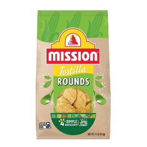 Mission Round Yellow Corn Tortilla Chips - 11oz - 1 of 4