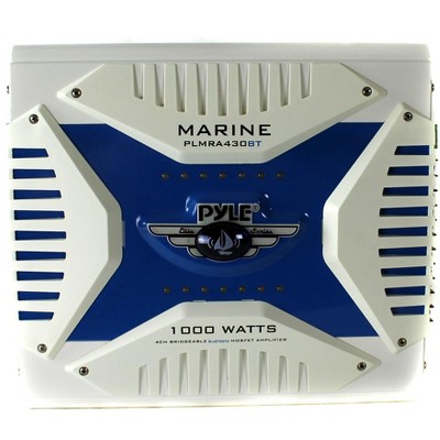 Pyle Elite PLMRA430BT 1000 Watt 4 Channel Amplifier Bluetooth Marine ATV Amp