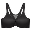 Glamorise Womens WonderWire Front-Closure Posture Back Underwire Bra 9265 Black - image 4 of 4