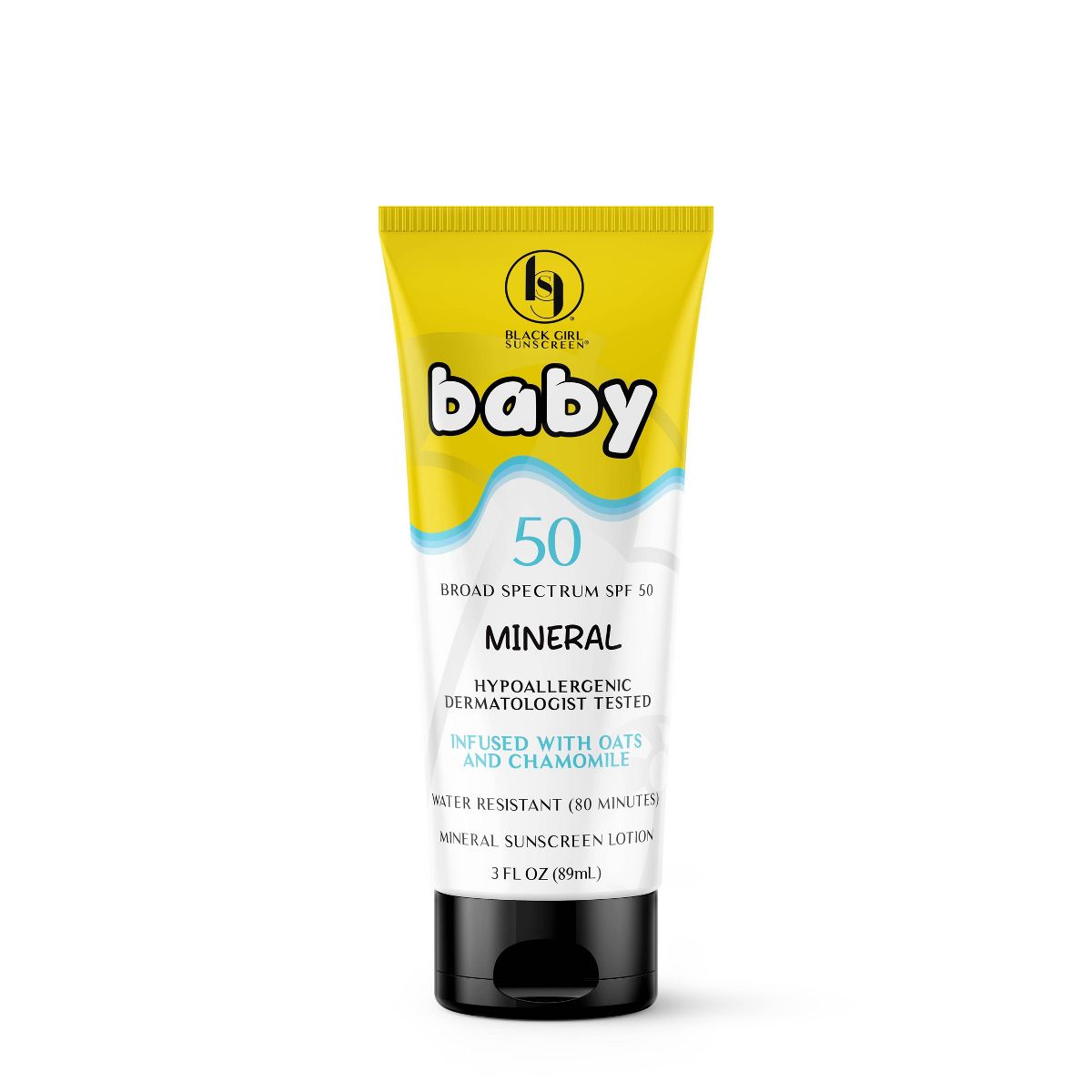 Black Girl Sunscreen Baby Mineral Lotion Broad Spectrum - SPF 50 - 3 fl oz