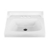Ceramic Vanity Sink Top with Raised Back – High Gloss Finish, 3-Hole Faucet Compatible - 3 of 4