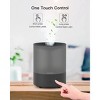 MORENTO Humidifiers for Bedroom, 2.5L Top Fill Humidifiers for Large Room, Cool Mist Humidifiers for Home, Last up to 35Hrs with Night Light, Black - 3 of 4